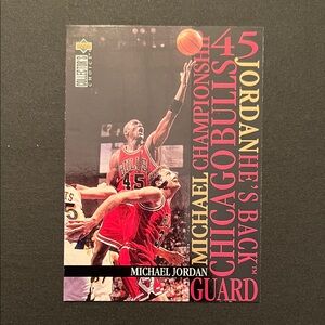 Michael Jordan Basketball Card